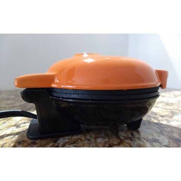 DASH Pumpkin‎ Mini Waffle Maker Orange Electric Griddle Individual DMWP001OR - Picture 8 of 16